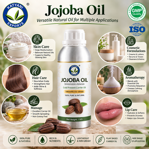 Huile de jojoba pure, huile naturelle de Simmondsia Chinensis pressée à froid - Pour les formules cosmétiques et de soins de la peau - Madhya Pradesh - Product Image 5