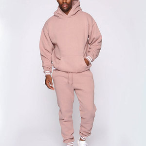 Ensemble de sweats à capuche pour hommes de haute qualité, respirants et épais, coupe régulière, coton/polyester, pour l'hiver, jogging, longueur intégrale - Product Image 4