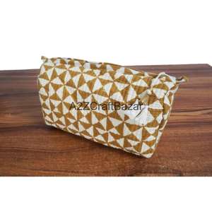 Trousse de Toilette Matelassée en Coton Faite à la Main pour Sac, Lot de 3 Sacs de Lavage Imperméables Réutilisables Grande Capacité pour Maquillage - Product Image 4