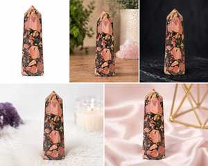 Obelisco de Jaspe, Torre de Cristal, Piedra Natural Pulida, Decoración para el Hogar, Forma de Pirámide, Pieza de Colección - Product Image 3