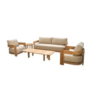 Juego de muebles de patio, sofá de madera de teca para exteriores, hecho en Indonesia - Product Image 1