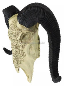 Crâne de buffle avec cornes, fait main, imperméable, décoration d'intérieur animale, représentation sacrée de l'esprit de la nature sauvage des peuples indigènes - Product Image 4