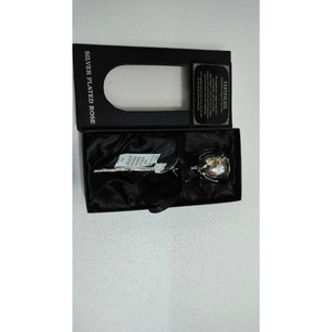 Rose plaquée or 24 carats, fleur artificielle à longue tige, rose véritable trempée dans de l'or 24 carats, pour cadeau d'anniversaire, mariage, décoration de mariage - Product Image 6