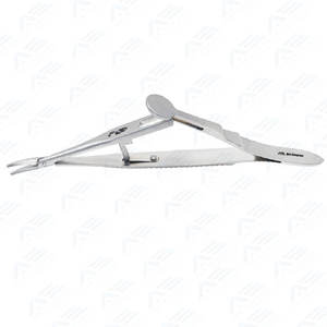 Porte-aiguille de précision Kalt incurvé, longueur totale 14 cm, instrument médical sécurisé et précis avec verrouillage pour une fiabilité accrue - Product Image 3