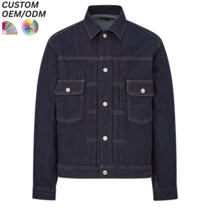 แจ็คเก็ตเดนิมคุณภาพสูง 100% ผ้าฝ้าย ทรงทรัคเกอร์ ยูนิเซ็กส์ สไตล์วินเทจ สำหรับฤดูหนาว ลำลอง สตรีทแวร์ ฤดูใบไม้ร่วง สีอ่อน สีเข้ม รับผลิตแบบ OEM ODM - Product Image 3