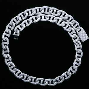 Collar de Cadena Cubana Miami Iced Out con Diamantes de Moissanita, Plata 925, Joyería Fina, Estilo Hip Hop, Moderno, para Fiesta de Raperos, para Hombres - Product Image 2