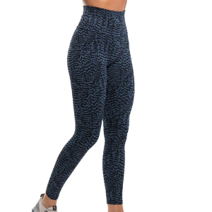 100% Bio Wash Cotton Leggings Super Soft <b>Stretch</b> Gym Fitness Workout Breathable with Logo on Waist womens cycling leggings - Product Image 3