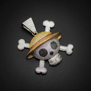 Colgante de Moissanita VVS con Diseño de Fantasma 3D Kawaii, Estilo Hiphop, Plata 925, Personalizado - Product Image 6