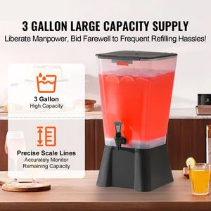 Dispenser per Succhi in Plastica da 8L con Rubinetto Anti-Goccia per Feste e Tè Freddo/Limonata - Product Image 2