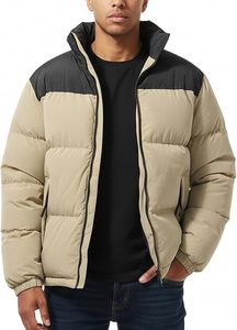 Heavyweight Winter Puffer Jacket Mens Warm <b>Padded</b> Bubble <b>Coat</b> Stand Collar Windproof Outerwear Custom - Product Image 3
