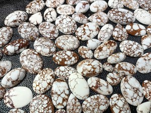Lot de pierres précieuses cabochons en jaspe cheval sauvage de qualité supérieure, tailles 25 mm et 35 mm, 10 pièces pour la fabrication de bijoux - Product Image 4