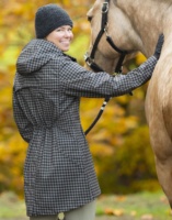 Veste d'équitation imperméable pour femme de haute qualité, coupe-vent respirante à manches longues, personnalisable en Spandex, Nylon, Polyester