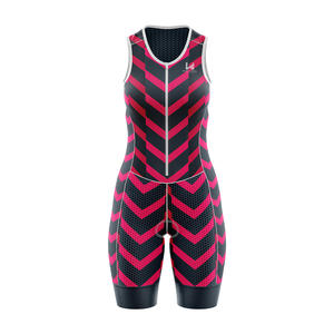 Conjunto de Jersey y Culotte de Ciclismo Personalizado para Mujer, Tallas Grandes, Ligero, Transpirable, Elástico en Cuatro Direcciones, 100% Poliéster, Absorbe el Sudor - Product Image 4