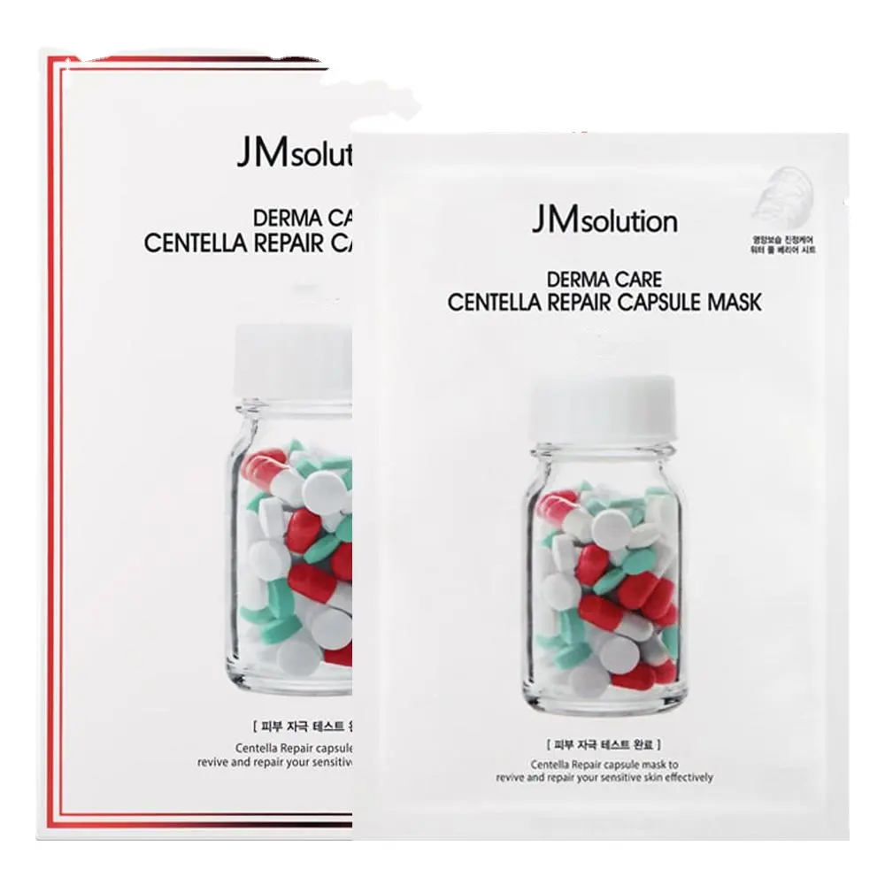 JMSOLUTION DERMA CARE CENTELLA REPAIR CAPSULE MASK CLEAR pack sheet wrinkle care Kbeauty Korean cosmetic made in korea