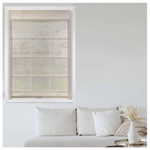 Persianas Romanas Inalámbricas Integradas de Diseño Natural Sencillo, Horizontales, de Alta Calidad, Ecológicas, de Bambú/Rami/Lino para Interiores Franceses - Product Image 2