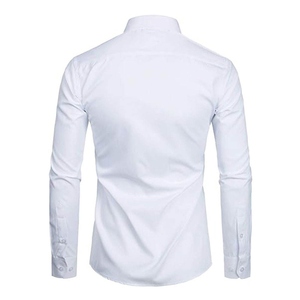 เสื้อเชิ้ตเดรสทรงเข้ารูปสำหรับผู้ชาย รุ่นพิเศษ ปี 2026 ปกคอปกตั้ง กระดุมที่ปลายแขน ผลิตจากผ้าฝ้าย 100% เป็นมิตรต่อสิ่งแวดล้อม เนื้อผ้านุ่ม ระบายอากาศได้ดี เหมาะสำหรับงานที่เป็นทางการ - Product Image 3