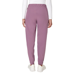 Pantalones Cargo Morados Sólidos para Mujer, Cintura Media, Cordón Ajustable, Puños Elásticos, Largo hasta el Tobillo, Estilo Casual, Tejido de Poliéster Transpirable, Estilo Otoñal - Product Image 2