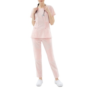 Conjunto de Uniformes Médicos Personalizables de Rayón Premium para Unisex, Elásticos, Transpirables y Cómodos, Traje de Enfermera - Product Image 1
