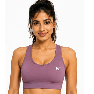 OEM Women Seamless sports bra scoop neck Racerback zip front sports bra Medium support sports bra Nofyan Ind Women Bra - Product Image 1