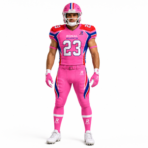 Uniforme de Fútbol Americano Personalizado al por Mayor con Logotipo Personalizado, Talla Grande, Manga Corta, 100% Poliéster, Estilo Único - Product Image 3