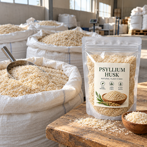 Peau de psyllium de haute pureté 98% |   Approvisionnement en vrac de fibres végétales pour les formules nutritionnelles et la fabrication alimentaire - Approvisionnement pour le marché mondial - Product Image 4