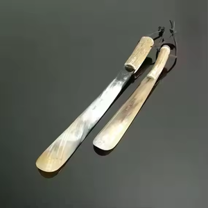 Artisanal Eco-Friendly Handmade Buffalo Horn <b>Shoe</b> Horn Durable Footwear - Product Image 1