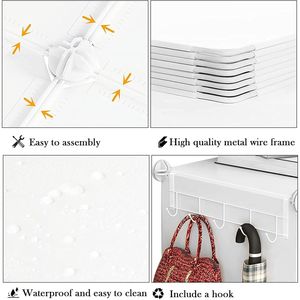 Estantes de Almacenamiento de 8 Cubos, Organizadores de Ropa para Armarios, Estanterías Apilables para Armarios de Dormitorio - Product Image 5