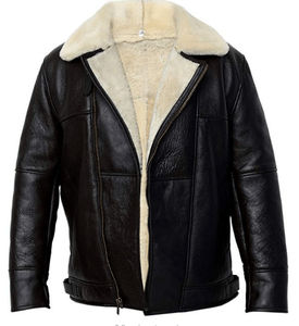 Veste en cuir style motard avec rembourrage en laine chaude, grandes tailles, meilleure qualité, service OEM, prix de gros, personnalisation - Product Image 5