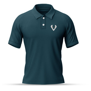 Chemise à manches courtes unie pour homme et femme, logo brodé, jersey décontracté respirant en polyester, séchage rapide - Product Image 3