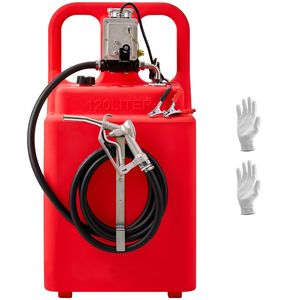Portable 32 Gallon Fuel Caddy <b>12V</b> <b>DC</b> 15 GPM Electric Fuel Transfer Pump 13 ft Delivery Hose Aluminum Alluminum for Fuel Storage - Product Image 1
