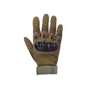 Tactical Full Finger Gloves Men Outdoor Breathable Non Slip Leather Adjustable Wrist <b>Strap</b> Hand Grips Protection - Product Image 3