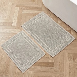 Exportateur d'origine indienne de tapis de bain antidérapants en coton 100% avec support thermocollé pour la maison, l'hôtel et le bureau au meilleur prix - Product Image 1