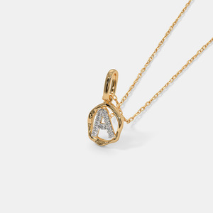 Collar de Diamantes Cultivados en Laboratorio en Forma de V en Oro Rosa - Product Image 3