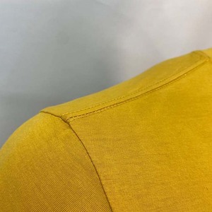 Chemises pour hommes de couleur jaune, de bonne qualité, grandes tailles, style streetwear, été, coton et polyester, col rond - Product Image 3
