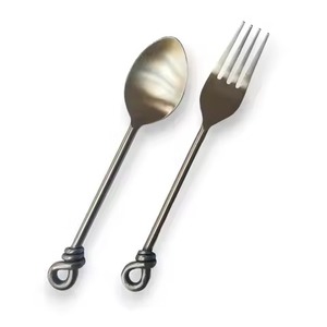 Designer Dining <b>Table</b> <b>Spoon</b> Fork Knife Stainless Steel Cutlery Set Elegant Tableware for Hotel Restaurant Banquet - Product Image 1