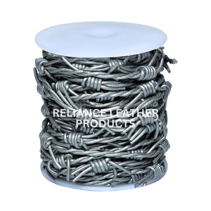 Metallic Twisted Leather Barbed <b>Wire</b> Cord for Jewelry Making Bracelet Necklace DIY <b>Craft</b> Supplies Factory Wholesale - Product Image 5