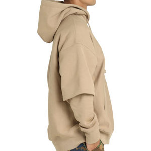 Sudadera con Capucha Estilo Streetwear de Doble Capa con Lavado Ácido, Diseño Personalizable, Moda Casual de Invierno - Product Image 5