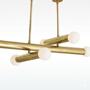 Luminaire suspendu moderne en laiton Daystar Trade, 10W, 2700K, blanc chaud doux, CRI 90, anti-éblouissement, luminaire de plafond contemporain pour intérieur - Product Image 3