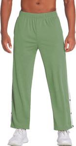 Pantalones de chándal de pierna ancha para hombre Pantalones atléticos holgados de fondo abierto con cordón Pantalones de chándal de calentamiento ligeros - Product Image 2