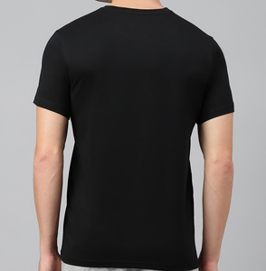 T-shirt en coton uni léger pour homme, coupe classique, col rond, décontracté, doux, basique, pour le streetwear quotidien, mode, OEM personnalisé - Product Image 2