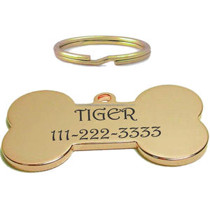 Plaque d'identification personnalisée pour animaux de compagnie en forme de cœur, en acier inoxydable, gravée, de luxe, pour chien ou chat, accessoire durable pour collier d'animal. - Product Image 6