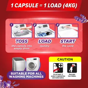 Breeze 5 en 1, Cápsulas de Detergente para Ropa Potentes y Prácticas de 420 g, Aroma Fresco a Lavanda, Modelo Malasia 0 - Product Image 6