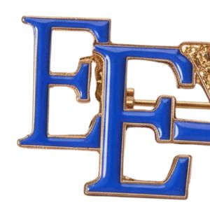 Pin de Solapa Esmaltado EE Yip Sigma Gamma Rho Azul Dorado, Broche de Hermandad Griega, Accesorio Coleccionable, Estilo Regalo - Product Image 2