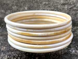 Pulseras de Cuerno de Búfalo Estilo Animal, Ecológicas y Naturales, Joyería de Cuerno de Búfalo, Arte de Vietnam, Set 7 - Product Image 6