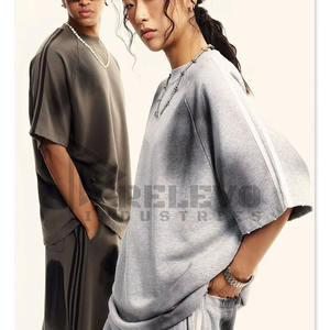 เสื้อยืดคอตตอนผู้ชายแบบย้อมสีเอซิดวอช คอกลม แขนปกติ เนื้อผ้าเจอร์ซีย์คอตตอน 100% ระบายอากาศได้ดี - Product Image 3