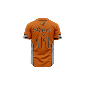 Maillot de baseball pour homme à manches courtes en polyester de haute qualité avec logo personnalisé, col en V, respirant et à séchage rapide - Product Image 2