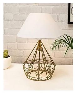 Metal Golden Table Lamp Modern Bedside <b>Desk</b> Lamp Decorative Accent Lamp for Living Room Bedroom <b>Office</b> <b>Home</b> Decor - Product Image 5