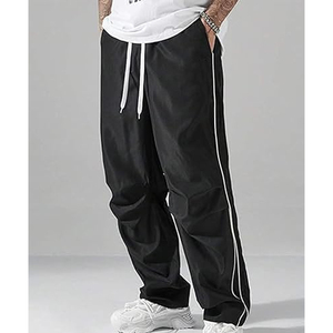 Pantalon de survêtement décontracté pour homme de haute qualité avec cordon de serrage à la taille - Product Image 1