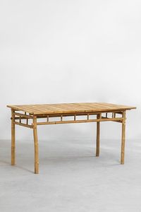 Wholesale Bamboo Dining <b>Table</b> Natural Rectangular Indoor Outdoor Furniture for Garden Patio Restaurant OEM ODM Made in Vietnam - Product Image 4