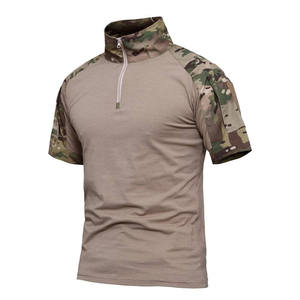 T-shirt tactique pour homme à col roulé, imprimé camouflage, manches longues, respirant, écologique, pour la randonnée, la chasse, l'escalade et les sports - Product Image 5